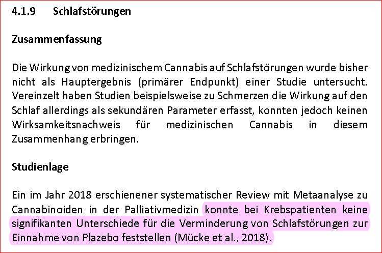 Cannabis Report 2018 6 Schlafstoerungen